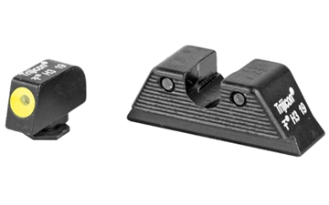 Picture of Trijicon HD Tritium Night Sights, Yellow Front Outline. Fits Glock MOS 17/19/26/27/33/34 GL114-C-601088 GL114C601088
