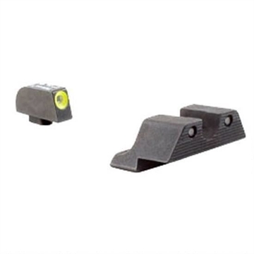 Picture of Trijicon HD Night Sights - Yellow Front Outline Glock 42 & 43 Handguns 600784 TRI-600784