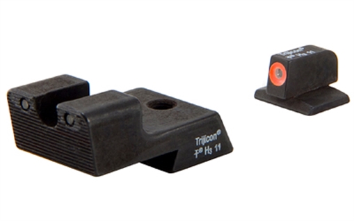 Picture of Trijicon HD Tritium Sight, Fits Colt 1911, Orange Outline, Novak Low Mount Dovetail Cut CA128O-600527