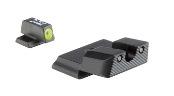 Picture of Trijicon HD XR Night Sights Green/Tritium Yellow Outline Front Sight-Green Tritium Black Outline Rear Sight Smith & Wesson M&P Shield/M&P Shield Plus 600855