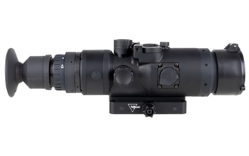 Picture of Trijicon Electro Optics IR-Hunter, Type 3, Thermal Weapon Sight, 1.75X Optical Magnification, 1-8X Digital Zoom, 1.75-14X Combined Magnification, 35mm Objective, Multiple Reticles, 640x480 Pixels, 30Hz/60Hz Frame Rate, Q-LOC Picatinny Rail Mount, Black HUNTER-35-3 HUNTER353