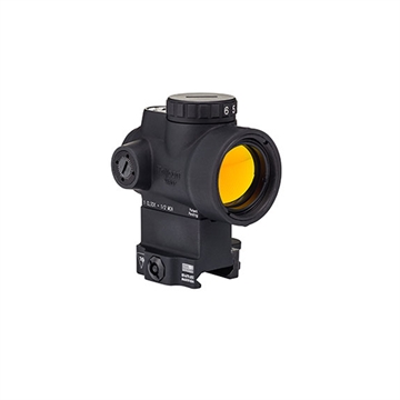 Picture of Trijicon MRO Adjustable Green Dot Reflex Sight w/Lower 1/3 Co-Witness Levered Quick Release Mount - 1x25mm 2.0 MOA Green Dot Black Matte MRO-C-2200034