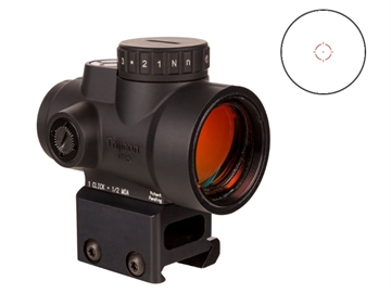 Picture of Trijicon MRO HD Matte Black 1 x 25 mm 2 MOA Red Dot/68 MOA Circle Multi Reticle Full Cowitness Mount 2200052