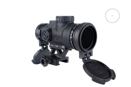 Picture of Trijicon MRO SD Patrol, Red Dot, 25mm Objective, 2 MOA Dot/68 MOA Segmented Circle, Matte Finish, Black, Lower 1/3 Co-Witness Mount MRO-C-2200354 MROC2200354