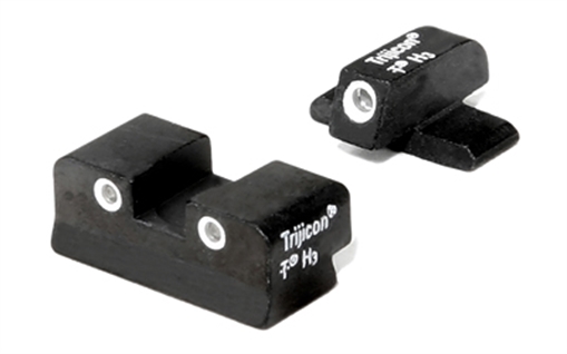 Picture of Trijicon Bright & Tough Night Sights Green/Tritium White Outline Front Sight-Green/Tritium White Outline Rear Sight Sig Sauer P225/P226/P228 #8 Front/#8 Rear 600448