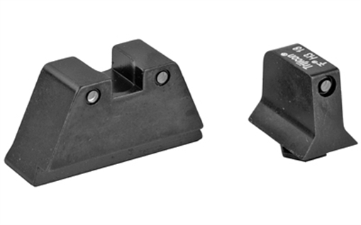 Picture of Trijicon Bright & Tough, Sight, Suppressor Set, Fits Glock 20,21,29,30 and 41 (including S and SF variants), Black Front/Black Rear with Green Lamps GL204-C-600698