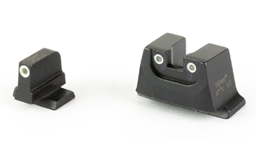 Picture of Trijicon Bright & Tough, Suppressor Height Night Sight, Fits S&W M&P C.O.R.E/ M2.0 OR/ M2.0 Metal Series, Black, Tritium Front/Rear, Green 3 Dot SA240-C-601011 SA240C601011