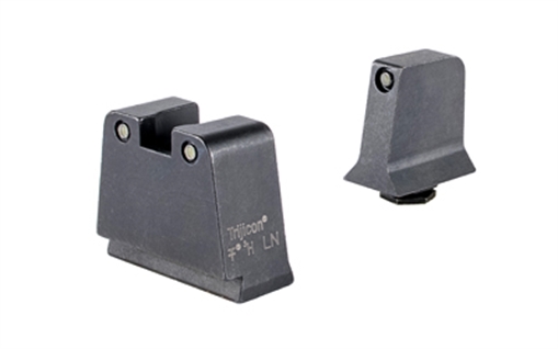 Picture of Trijicon Suppressor/Optic Height, Night Sights, Black Front with Black Rear & Green Lamps, Fits Glock 42,43,43X,48 GL243-C-601141
