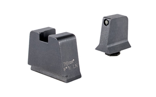 Picture of Trijicon Suppressor/Optic Height, Night Sights, Black Front with Metal Rear & Green Lamps, Fits Glock 42,43,43X,48 GL243-C-601145