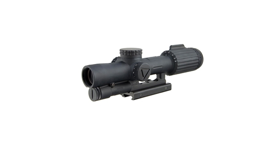 Picture of Trijicon VCOG Black Hardcoat Anodized 1-6x 24mm LED Illuminated Red Horseshoe Dot w/Crosshair 223 55gr Reticle 1600002