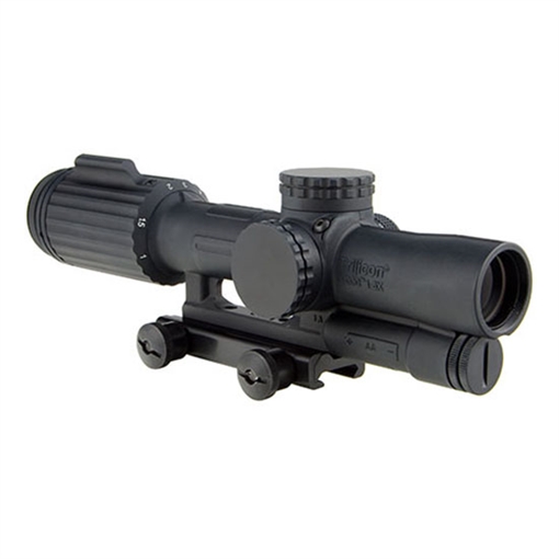 Picture of Trijicon VCOG 1-6x 24mm Obj 95-15.90 ft @ 100 yds FOV Matte Black Finish LED Illuminated Red Segmented Circle w/Crosshair 308 175gr W/TA51 Mount 1600004