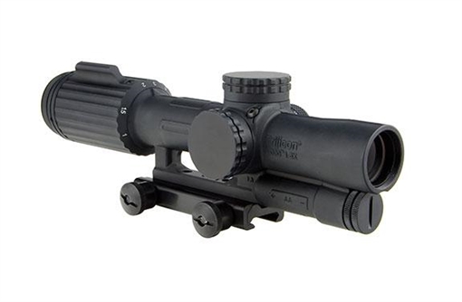 Picture of Trijicon VCOG Rifle Scope - 1-6x24mm Red Segmented Circle/Crosshair MOA Reticle w/ Thumb Screw Mt. VC16-C-1600035