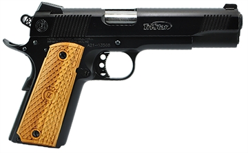 Picture of TriStar American Classic II 1911 9mm Luger 9+1, 5" Stainless Steel Barrel, Blued Serrated Steel Slide, Blued Steel Frame w/Beavertail, Wood Grip 85614