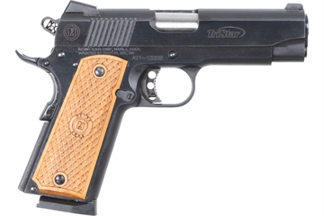 Picture of American Classic Commander 1911, Single Action Only, Semi-automatic, Metal Frame Pistol, 9MM, 4.25" Barrel, Steel, Blued Finish, Black, Novak-Style Sights, Manual Thumb Safety, 9 Rounds, 1 Magazine 85624