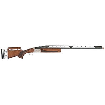 Picture of TriStar TT-15A Top Single 12 Gauge 1rd 2.75" 34" Adjustable Rib Barrel Silver Rec Walnut Fixed with Adjustable Comb Stock Right Hand (Full Size) Includes 3 Extended MobilChoke 35412