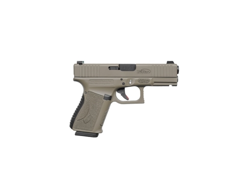 Picture of TriStar Apoc 9mm Luger 15+1 4.02" Black Steel Barrel, Flat Dark Earth Cerakote Serrated Steel Slide & Polymer Frame w/Accessory Rail, Textured Grip 85772