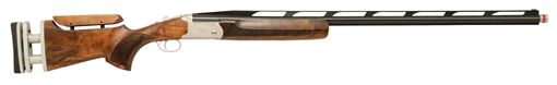 Picture of TriStar TT-15A Mono Trap 12 Gauge 1rd 2.75" 34" with Adjustable Rib Barrel Silver Rec Walnut Fixed with Adjustable Comb Stock Right Hand (Full Size) Includes 3 Extended MobilChoke 35411