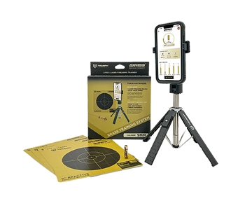 Picture of Triumph Systems Brass Training System 9mm Laser/Targets/Phone Stand TSBBBSSS