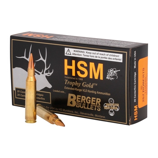 Picture of Hsm Ammunition 257 ROBERTS 115GR MATCH HUNTING VLD 20/BOX 257R115VLD