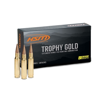 Picture of HSM Trophy Gold Extended Range 300 Wthby Mag 168 gr Berger Hunting VLD Match 20 Per Box/ 20 Case 300WBY168VLD
