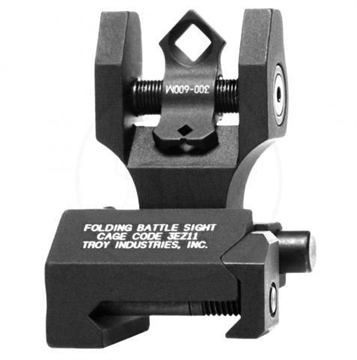 Picture of Troy Ind Rear Folding BatteleSight Dioptic Black Hardcoat Anodized for AR-15 SSIGDOARFBT00