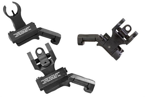 Picture of TROY Industries 45 Degree Battle Sight, Fits Picatinny, Black, HK Front Sight and Round Rear SSIG-45S-HRBT-00 SSIG45SHRBT00