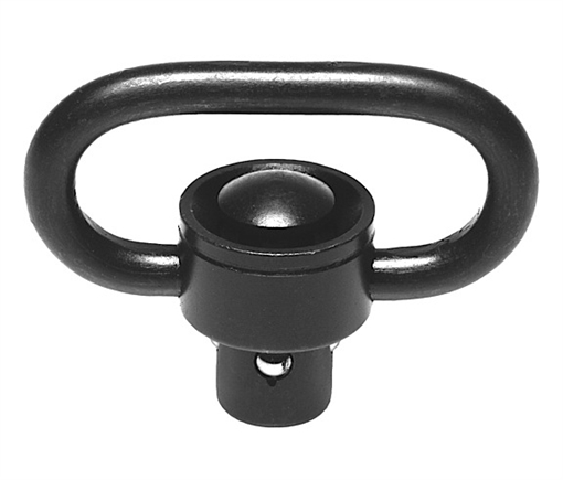 Picture of Troy Ind SMOUSSQ00BT00 SSQD Swivel 1" Push Button Black Stainless Steel SMOUSSQ00BT00 SMOU-SSQ-00BT-00