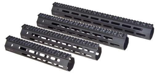 Picture of Troy Ind Battle Rail M-LOK Aluminum Black Anodized 9" for AR-15, M16 SRAIML190BT00