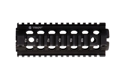 Picture of TROY Industries Battle Rail MRF, 7", Fits AR-15, Carbine Length, Drop-In, 2-Piece Quad Rail, Black Finish SRAI-MRF-D7BT-00 SRAIMRFD7BT00