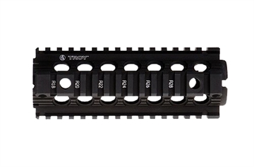 Picture of TROY Industries Battle Rail MRF, 7", Fits AR-15, Carbine Length, Drop-In, 2-Piece Quad Rail, Black Finish SRAI-MRF-D7BT-00 SRAIMRFD7BT00