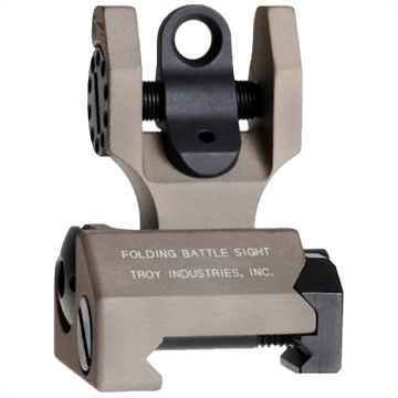 Picture of TROY REAR FOLDING BATTLESIGHT M4 STYLE FLAT DARK EARTH (SSIG-FBS-ROFT-00)) SSIG-FBS-ROFT-00 SSIGFBSROFT00