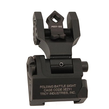 Picture of TROY Industries BattleSight, Rear Folding Sight, Di-Optic Aperture, Tritium, Picatinny, Black Finish SSIG-FBS-TTBT-00 SSIGFBSTTBT00