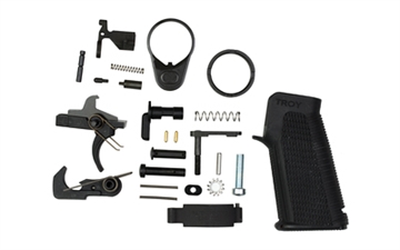 Picture of TROY Industries Lower Receiver Parts Kit, 556 Nato, Black Finish, Troy Grip SLWR-556-K0BT-00