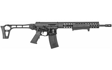Picture of TROY Industries PAR, Pump Action Rifle, 223REM/556NATO, 16" Barrel, Black Color, Side-Folding Skeletonized Stock, 10Rd SPAR-S23-16BT-19