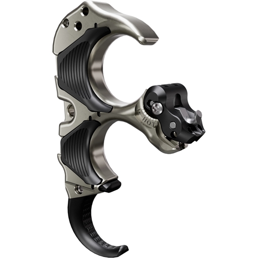Picture of TRU Ball Tru Ball Aileron HBC Flex Release Black/Quick Silver Brass 3 Finger Medium THAF-BKQS-M