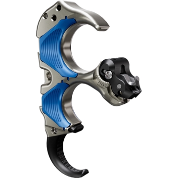 Picture of TRU Ball Tru Ball Aileron HBC Flex Release Blue/Quick Silver Brass 3 Finger Medium THAF-BLQS-M