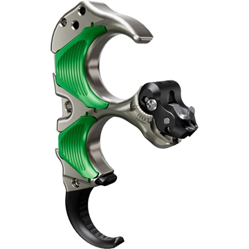 Picture of TRU Ball Tru Ball Aileron HBC Flex Release Green/Quick Silver Brass 3 Finger Medium THAF-GRQS-M