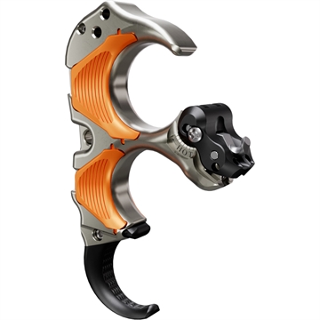 Picture of TRU Ball Tru Ball Aileron HBC Flex Release Orange/Quick Silver Brass 3 Finger Medium THAF-ORQS-M