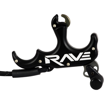 Picture of TRU Ball Tru Ball Rave Release 3 Finger Black TRV3-BK