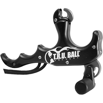 Picture of TRU Ball Tru Ball Stalk'R Thumb Release Black 4 Finger with Lanyard TSK4-BK