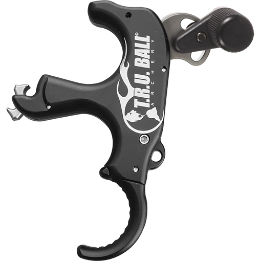 Picture of TRU Ball Tru Ball Trident Flex Release 3 Finger Aluminum Black Medium TRDF-BK-M