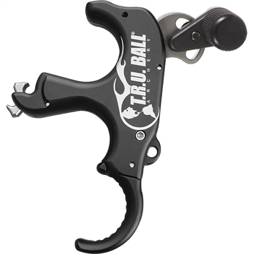 Picture of TRU Ball Tru Ball Trident Flex Release 3 Finger Aluminum Black Medium TRDF-BK-M