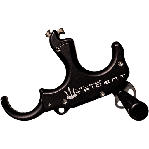 Picture of TRU Ball Tru Ball TruTrident Flex Release 3 Finger Adjustable Aluminum Black Large TRDF-BK-L