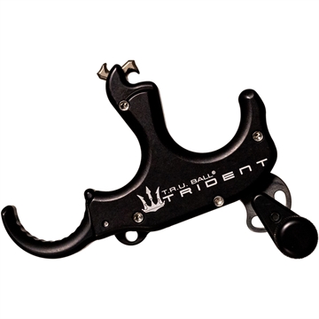 Picture of TRU Ball Tru Ball TruTrident Flex Release 3 Finger Adjustable Aluminum Black Large TRDF-BK-L