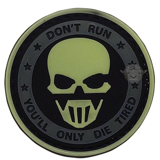 Picture of TRU-SPEC Don't Run Ghost Night Glow Morale Patch (6 PACK) 6733000