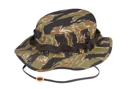 Picture of Tru-Spec Military Boonie Hat - 100% Cotton Rip-Stop Original Vietnam Tiger Stripe Medium 3215004