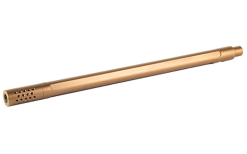 Picture of True Precision Rimfire Barrel, 22LR, Fluted, Bull Profile, Threaded, Multi-Port Compensator, Fits 10/22, TiCN Finish, Copper TP-1022BBL-C