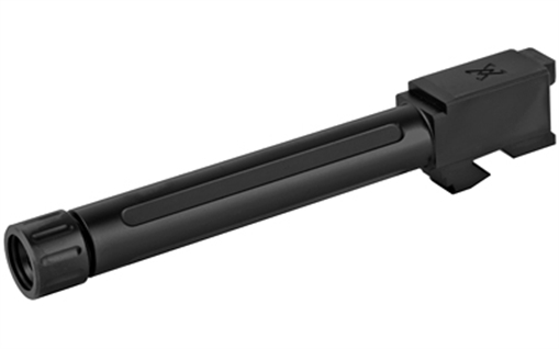 Picture of True Precision Barrel, 9MM, Black, Thread Protector, Threaded, Fits Glock 17, Nitride TP-G17B-XTBL TPG17BXTBL