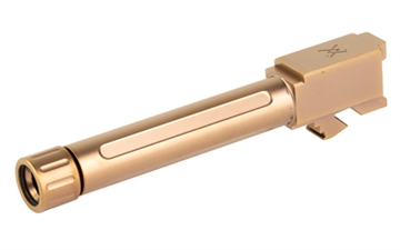 Picture of True Precision Threaded Barrel, 9MM, Fits Glock 19, Copper TiCN Finish, Includes Thread Protector TP-G19B-XTC