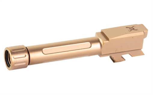 Picture of True Precision Threaded Barrel, 9MM, Fits Glock 43/43X, Copper TiCN Finish, Includes Thread Protector TP-G43B-XTC